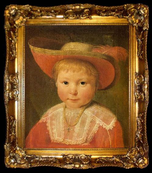 framed  Jacob Gerritsz Cuyp Portrait of a Child, ta009-2